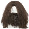 Peluca Hagrid para Comercio de Vietnam Peluca Cosplay de Película Marrón Larga Rizada Accesorios Peluca de Halloween