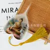 Pingente de marcador de nervuras de folhas Bodhi com lindo significado criativo Sudeste Asiático Vietnã Presente de marcador para amigos estrangeiros