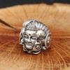 Anillo Masculino Chiba Agresivo Buda Demonio Una Lectura Entre Buda Demonio y Anillo de Apertura Retro Plata Tailandesa Anillo Punk de Nicho