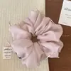 Goma para el pelo con lazo de cinta de ballet esponjoso, Sujetador de pelo dulce y etéreo, Cuerda elástica para el pelo esponjosa versátil