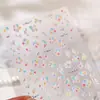 Pegatinas para Uñas de Pétalos con Gradiente de Arcoíris de Hierro Tl-484 Estilo Francés Ligero Pegatinas para Uñas de Pétalos con Gradiente Chica Soñadora