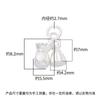Prata Esterlina Sólida S925 Estilo Chinês Novo Estilo Chinês Bolsa de Dinheiro Lótus Pingente Pulseira de Cristal DIY Pulseira