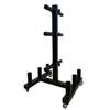 Suporte para Halteres com Tubos de Aço Espessados, Suporte para Barra para Uso Doméstico e Comercial, Equipamento de Fitness, Suporte Duplo para Kettlebells, Tipo Móvel em Forma de A