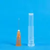 Suministrado directamente por el fabricante: agujas veterinarias desechables de plástico-acero con tapón de rosca, agujas para máquina dispensadora multicolor de acero inoxidable y agujas de jeringa