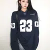Tops Deportivos Versátiles Unisex Calle Alta Tendencia Nacional Estampados Manga Larga Estilo Pareja Camisetas Personalizadas Maillots Deportivos Estilo Universitario
