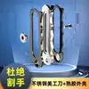 Cuchillo Utilitario Grueso de Acero Inoxidable de Alta Resistencia, Cortador de Papel Duradero de Grado Industrial, Cuchillo para Papel Tapiz, Herramienta para Abrir Paquetes, Soporte para Cuchillos Completamente de Acero