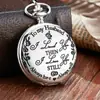 Punto A MI HIJO, Esposo, ABUELO colgante de reloj de bolsillo de cuarzo vintage tallado reloj de bolsillo vintage
