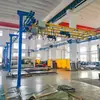 Grúa de vía de acero KBK modular personalizada de 2 toneladas para líneas de ensamblaje de talleres industriales, equipo de manejo inteligente suspendido