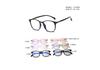 Suministro transfronterizo de marco de gafas TR90 duradero con accesorios metálicos moda ultraligero estudiante ancla con mercancía 212255
