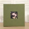 Álbum de Fotos Laminado Autoadhesivo con Cubierta de Lino Transfronterizo para Fotos Familiares, Álbum de Sellos Hecho a Mano Autoadhesivo Tipo DIY, En Stock