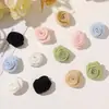 Estilo Dulce de Primavera Chifón Ultraligero Rosa Pequeño Clip Lateral para DIY Lazo para el Cabello Accesorio para el Cabello Corsage Ropa Accesorios Florales