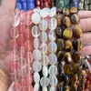 12x16 Piedra Natural Ágata Cristal Ovalado Planas Cuentas DIY Pulsera Collar Accesorios de Joyería Cuentas Semi-Terminadas Mayoreo