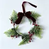 Presente internacional laço de fita de veludo feito à mão decoração de presente de Natal fita flocada fita DIY guirlanda de pingentes