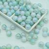 8mm10mm duas cores de pintura cerâmica banhado a grânulos de porcelana contas espalhadas DIY pulseira colar acessórios artesanais materiais soltos