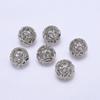 Cuentas espaciadoras recortadas recubiertas de oro de 14 quilates que preservan el color, bolas de flores de 8 mm, cuentas sueltas para pulseras, collares, accesorios de cuerda trenzada con cuentas, venta al por mayor