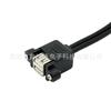 Cable de Extensión USB Macho a Hembra de Doble Capa con Orejas, Se Puede Fijar, Cable de Extensión USB 2.0 Macho a Hembra de Doble Puerto