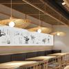 Lámpara de araña de bambú con diseño de arte de bambú, para restaurante chino, restaurante de ollas calientes, salón de té zen, lámparas para casas de familia, pantalla de ratán, linterna japonesa