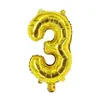 Globos de Papel de Aluminio de 16 pulgadas Versión Americana Dorado Letras Inglesas A-Z Números 0-9 Banner de Decoración para Fiesta de Cumpleaños Venta al por Mayor