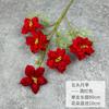Decoração de simulação de rosa de cinco cabeças, decoração de flores de simulação artesanal, flor falsa de casamento, flor de simulação de casamento Hanfu, atacado de flores de seda