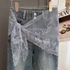Bufanda de Encaje Dulce y de Ensueño con Bordados Florales, Bufanda Triangular de Tamaño Grande, Nuevo Producto Primavera y Otoño 2026, Bufanda Decorativa para la Cintura, Bufanda para el Cuello
