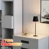 Lámpara de Mesa LED Alta Pequeña, Luz Ambiental, Decoración de Dormitorio, Mesita de Noche, Escritorio del Hogar, Regulable, Estilo Minimalista Moderno