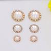 Garra Cadeia Pérola Disco Redondo Broca Fivela Strass Olho de Gato Conjunto de Diamantes Diamante de Vidro Prata diy Acessórios para o Cabelo Acessórios de Metal
