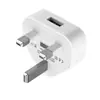 Ventas Directas de Fábrica Adaptador Estándar Británico 5V1A Cargador Triángulo Cabezal de Carga USB Teléfono Móvil Tres Puertos Versión Hong Kong 2A Transfronterizo