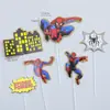 Vingadores League of Legends Homem-Aranha Decoração de Bolo Enfeites Festa de Aniversário Infantil Tema Super-Heróis Inserções