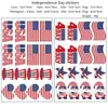 Amazon Transfronterizo Día de la Independencia Americana Pegatinas Faciales Suministros para Decoración de Fiestas Pegatinas de Bandera Desechables Decoraciones Patrióticas para Fiestas