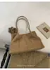 Bolso de Mano Retro Chic Coreano de Gamuza con Textura Mate para Mujer 2025 Nuevo Gran Capacidad para el Trabajo Hombro Axila