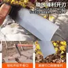 Azadón Agrícola de Acero al Manganeso con Mango Largo, Forjado de Acero de Muelles, Usado para Cavar, Desyerbar y Plantar Verduras, Herramienta Agrícola de Acero Completo