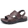Sapatos de praia de verão com biqueira aberta, sapatos de direção masculinos com sola macia, sandálias de meia-idade e idosos, sapatos de pai, sapatos de vadear, sandálias para homens