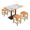 Mesa e cadeira de refeitório para funcionários empresa restaurante escolar refeitório mesa de jantar em rocha mesa de jantar para restaurante de macarrão lanchonete restaurante de fast food combinação de mesa e cadeira