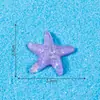 Adornos de paisaje en miniatura, accesorios DIY para jardín botánico, figuritas de animales pequeños con temática de playa, estrellas de mar, estrellas de cinco puntas, manualidades de resina