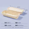 Caixa de Almoço Descartável Biodegradável com Vários Compartimentos, Caixa de Embalagem para Viagem Feita de Amido de Milho Espessado para Refeições Bento