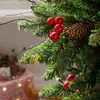 Árbol de Navidad de PVC Berry con Punta Pe Encriptado Mixto Maceta de Flores Artificiales Árbol Desnudo Arreglo de Escena Navideña Exclusivo para Suministro Transfronterizo