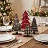 Nuevos adornos de madera navideños transfronterizos con pintura de lunares, decoración de mesa para árbol de Navidad para un ambiente festivo en la sala de estar