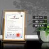 Marco de fotos de boda de 6, 7 y 8 pulgadas, de cristal, sencillo, con certificado A4 y 5 pequeños marcos de fotos de vidrio transparente.