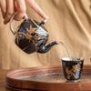 Fábrica Cejas Felices Punto de Belleza Olla Puntiaguda 999 Plata Kung Fu Juego de Té Individual Lujo Ligero Tetera de Gama Alta Té para el Hogar
