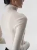 Ss Studio un Tejido de Lana Muy Cómodo con Cuello Cisne y Cuello Alto Tejido para Capas Interiores