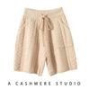 Conjunto de Suéter Cashmere 2026 Outono/Inverno Novo Estilo Coreano Feminino Gola Redonda Tricô Pesado Solto Casual para o Dia a Dia