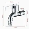 Venta Directa de Fábrica Grifo para Lavadora de Acero Inoxidable para el Hogar de Agua Fría Única Montado en la Pared de Latón Grifo de Boquilla Puntiaguda de Apertura Rápida Transfronterizo