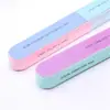Lima de uñas impresa de siete lados Tira de lijado pulidora Lima pulidora de seis lados Herramienta de manicura Tira de lima de uñas Pulidora de uñas