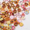 Lindo juego de comida, donut, decoración de uñas, pequeña joyería, crema de celebridades de Internet, pegamento, carcasa de teléfono móvil, resina decorativa, accesorios estéreo para uñas