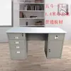 Mesa de Ferro Moderna Simples para Uma Pessoa Combinação de Ferro Espesso Staff Mesa de Computador com Gaveta com Chave