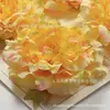 34 tipos de cabezas de flores de rosa amarillas artificiales de seda estilo europeo para horquillas DIY, arreglos florales y decoraciones de gorros de graduación