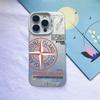 Funda de teléfono de la marca de moda IMD Stone Island para Apple 13, iPhone 14plus/12Promax, etiqueta 11, color plata