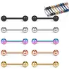 Joyería para piercing corporal directo de fábrica acero inoxidable uña para hueso de la oreja chapado al vacío directo acero titanio uña para lengua explosión transfronteriza