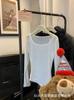 7168 # Blusa Ligera Acampanada de Manga Larga Estilo Holgazán Asimétrica Protección Solar Top Casual Suelto y Versátil Camiseta de Color Puro