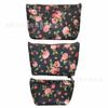 Bolsa de cosméticos grande impermeable, estilo coreano, con estampado geométrico de dibujos animados y flores, bolsa de lavado portátil